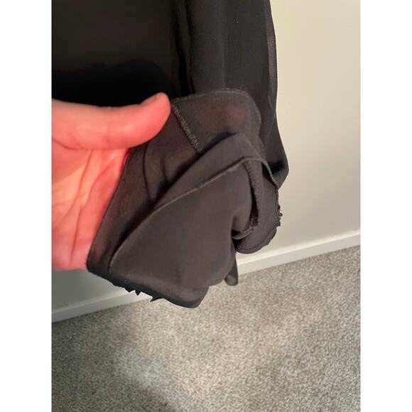 Armani Collezioni Black Silk Backless Midi Knee Length Dress - Picture 5 of 14